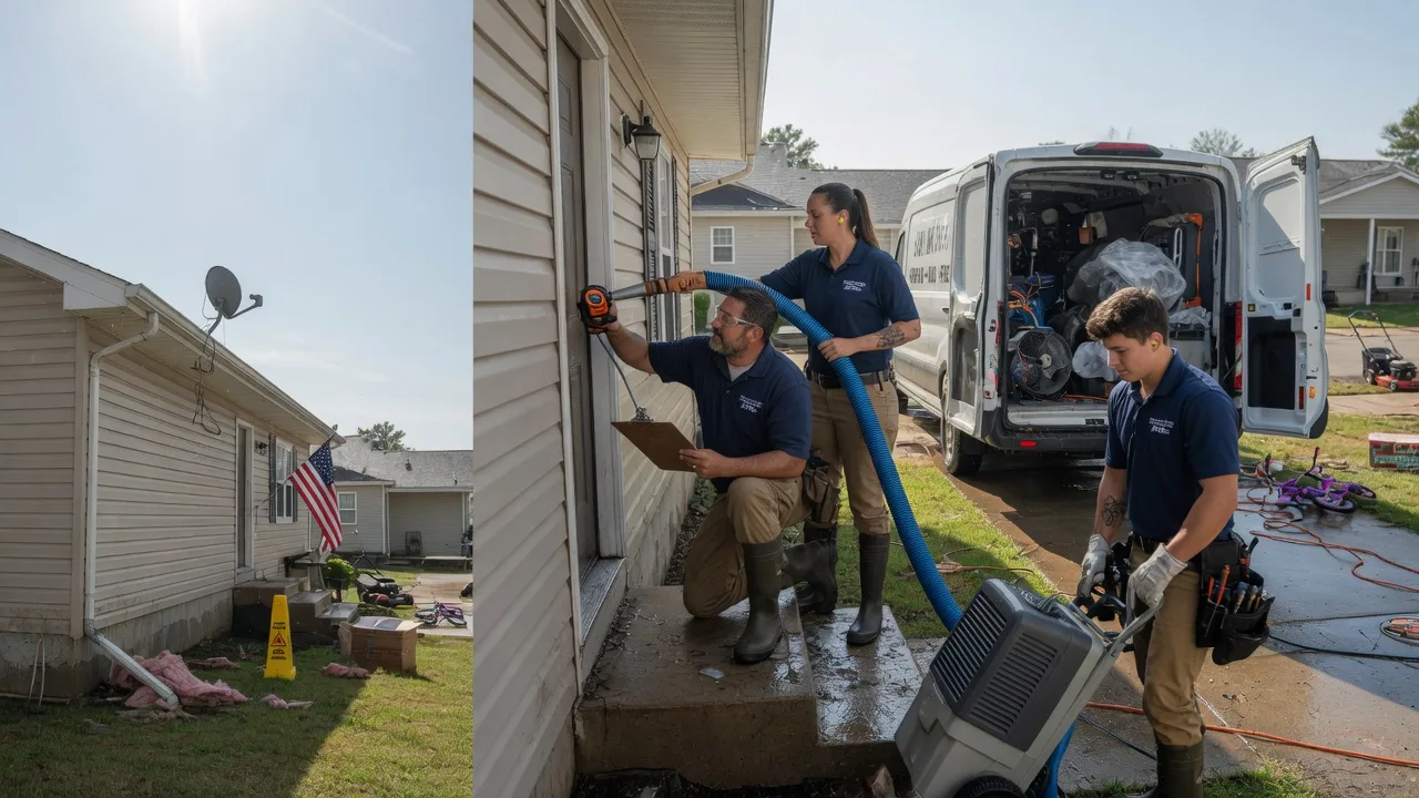 Ceiling Water Damage Restoration in Cummings, KS near me